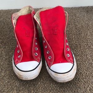 Red High Top Converse